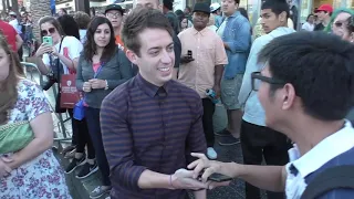 Kevin McHale talks about his Glee character outside the Alice Through The Looking Glass Premiere at