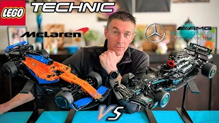Lego Technic DUEL Mercedes W14 #42171 VS McLaren #42141 : laquelle finira en pôle ?