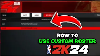 NBA 2K24 - How To Use A Custom Roster In MyNBA (MyLeague)