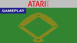 RealSports Baseball (Atari 2600) - Gameplay Clip [HD] | RetroGameUp