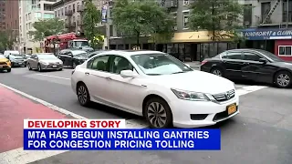 MTA begins installing gantries for congestion pricing tolls in NYC