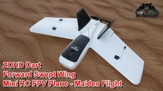 ZOHD Dart Swept Forward Wings FPV Plane Maiden Flight