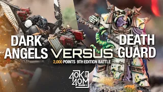 Dark Angels VS Death Guard: Warhammer 40k Battle Report, 2000pts - Two Top Players Duke it Out.