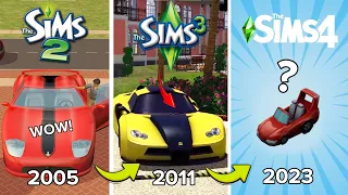 Sims 2 vs Sims 3 vs Sims 4 - Cars Logic