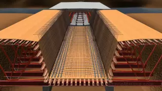 Bridge construction - Incremental Launching - 3D Animation