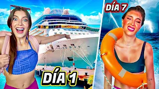 😱 SOBREVIVÍ 7 DÍAS en un BARCO!! 🚢 y NO CREERÁS lo que PASÓ 🌊 - Lulu99