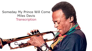 Someday My Prince Will Come- Miles Davis' (Bb) Solo. Transcribed by Carles Margarit