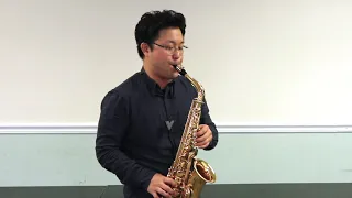 【Classical Saxophone Solo Performance】Eugene Bozza Improvisation et Caprice by Wonki Lee