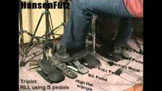 Hansenfütz 5 Pedal Orchestration Doubles and Triplets