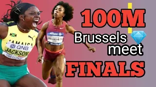 Shelly-Ann finally got beaten. Women 100m /Brussels Diamond League 2022 #sports #track
