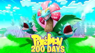 I SPENT 200 DAYS IN FUSION PIXELMON (Minecraft Pokemon)