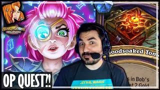 BLOODSOAKED TOME ALWAYS WINS! - Hearthstone Battlegrounds