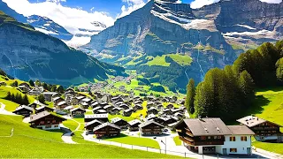 [4K]🇨🇭Grindelwald, The most beloved Alpine Village in Switzerland, Fondue dinner at Pinte🧀🫕Sep. 2023