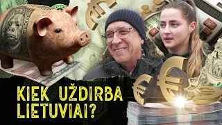 KIEK UŽDIRBA LIETUVIAI? | PINIGŲ REIDAS