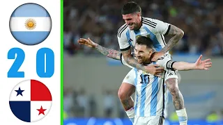 Argentina vs Panama 2 0   All Goals & Highlights