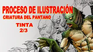 Creature of black lagoon [Fan Art] INK pt2/3 Criatura de la laguna negra Fan Art TINTA pt2/3