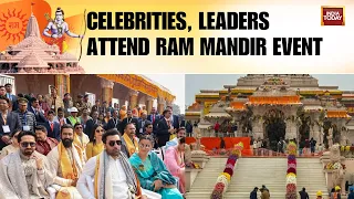 Celebs At Ayodhya: Amitabh Bachchan, Rajinikanth, Alia-Ranbir Reach Ram Temple