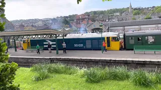 Class 50 50021 “Rodney” Ticking Over at Swanage | Swanage Railway Diesel Gala | 13.05.2023