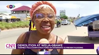 Demolition at Weija-Gbawe: Assembly pulls down structures on waterways to prevent floods