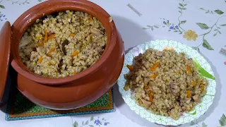 Каша перловая в горшочке. Как в русской печи, очень вкусно!