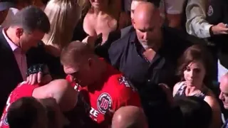 Goldberg Hugs Lesnar After UFC 116 Win 4th July 2010