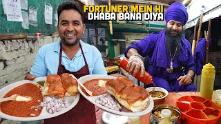 Fortuner Dhaba, Makhni Pav Bhaji, Aloo Chat, Gulab Jamun | 40/- Rs Punjabi Indian Street Food 😍