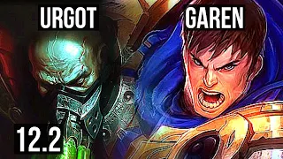 URGOT vs GAREN (TOP) | Rank 5 Urgot, 3/0/2, 500+ games, 1.0M mastery | NA Challenger | 12.2