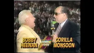 Bobby Heenan rants about Ric Flair's Championship Losses   Wrestling Challenge 1992