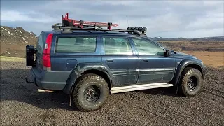 Volco XC70 5" lifted driving in Iceland. Volvo offroad. DDrive