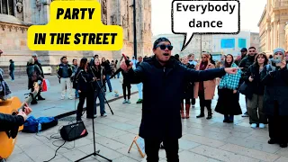 EKI - I TURN THE STREETS OF MILAN INTO A PARTY (BUSKING/NGAMEN)