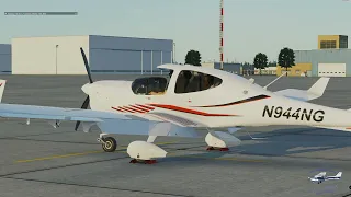 X-Plane 12: Diamond DA40 | Massive Fuel Imbalance on Landing | Coastal Run Myrtle Beach - Wilmington