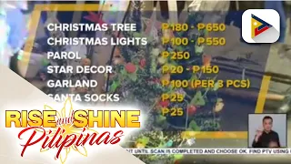 Update sa presyo ng mga itinitindang Christmas decor sa Divisoria