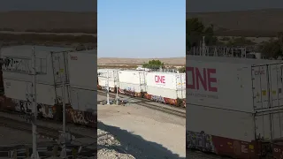 BNSF 7907 WB STACK TRAIN MP 10.6 HILL CAJON SUB 7-29-2022 #bnsftrains #railfanning #cajonsub