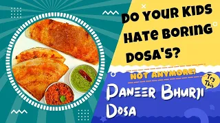 Paneer Bhurji Dosa Recipe | High Protein Breakfast recipe | Paneer Masala Dosa Recipe