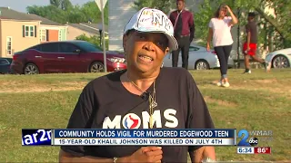 Community holds vigil for murdered Edgewood teen