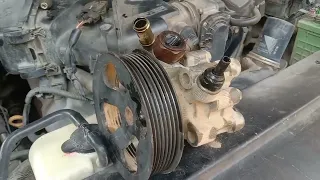 Toyota Prado power steering pump change #automobiles #videos