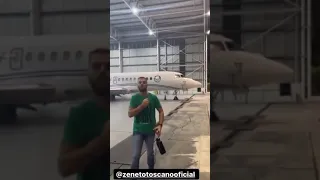 CRISTIANO ZOANDO O AVIÃO DO ZÉ NETO