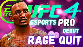 UFC 4 ESFL eSports PRO Debut! (Made him RETIRE)