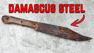 Restoration of Rusty KNIFE - Made From an old DAGGER