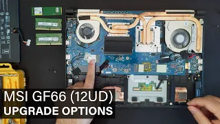 MSI GF66 (12UD) DISASSEMBLY and UPGRADE OPTIONS