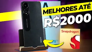 TOP 7 MELHORES Celulares até R$2000 para COMPRAR em 2024! (SOMENTE OS MELHORES)