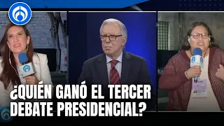 Citlalli Hernández y López Rabadán discrepan sobre el tercer debate