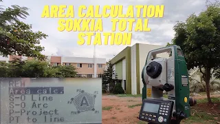 BASIC TUTORIAL OF AREA CALCULATION IN SOKKIA TOTAL STATION || MALAYALAM