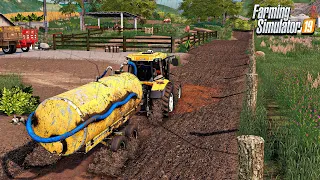 A fazenda abandonada | Trabalhando na chuva e na lama | Farming Simulator 19