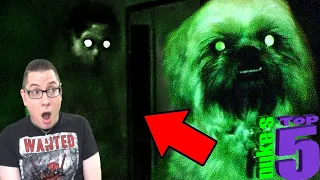 Top 5 Ghost Videos SO SCARY You'll Go Boom-Boom (Nuke’s 5) REACTION