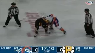 Sean Kuraly vs Kyle Burroughs Oct 15, 2016