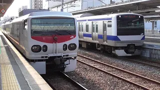 常磐線 E531系K466編成 664M 普通 いわき行き いわき駅４番線に到着