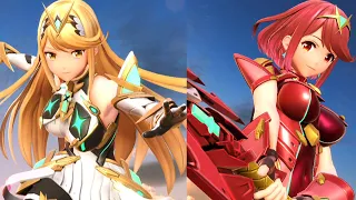 Super Smash Bros Ultimate Pyra & Mythra All Victory Poses