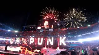 WWE WRESTLEMANIA 28 CM PUNK ENTRANCE 4/1/2012 Miami HD