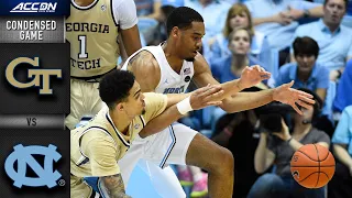 Georgia Tech vs. North Carolina Condensed Game | 2019-20 ACC Men's Basketball